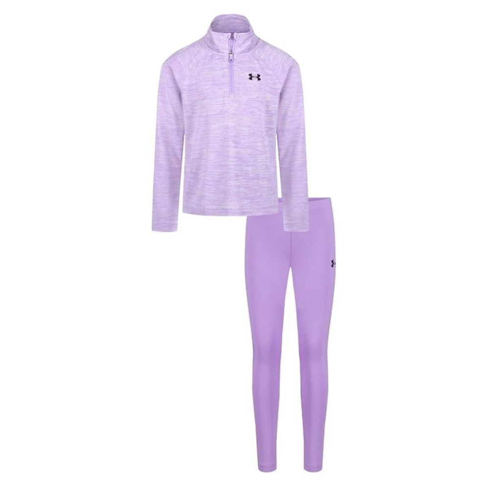 Under Armour Girls Tracksuit Set / Lilac/Black